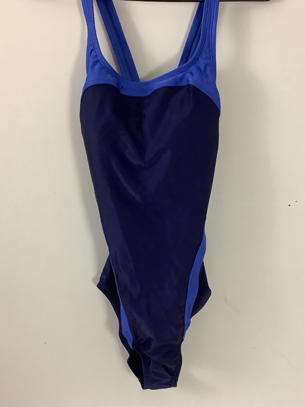 Speedo Navy One-Piece Swimsuit with Royal Blue Trim
